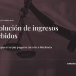 Devolución de ingresos indebidos — Sáez Abogados